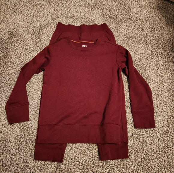 Burgundy Sweat Set - Picture 1 of 5